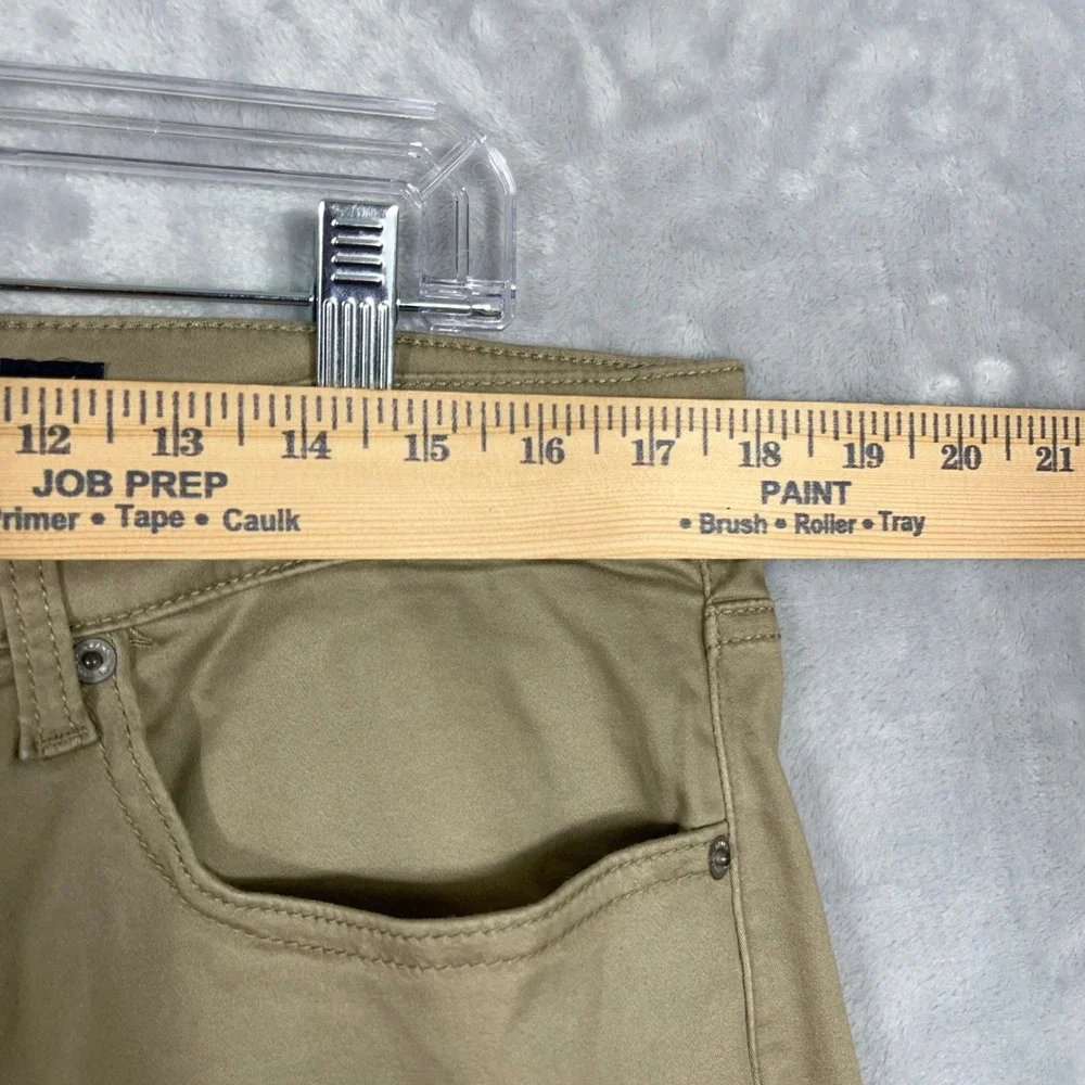 Lucky Brand Mens Pants 36x32 Khaki Tan 121 Slim Straight Cotton Stretch Chino
